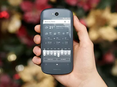 Weather widget for YOTAPHONE app application forecast weather widget yotaphone