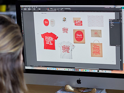 Branding Pizza 🍕 brand design brand identity branding focus lab food identity identity design lettering logo design logotype pinsa pizza