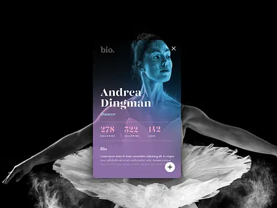 Info Card - Daily UI #045 add card concept dailyui design font inspiration profile share typography ui ux