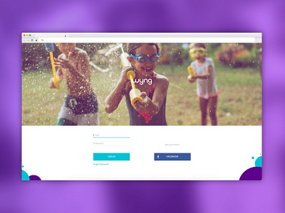 Login Screen art direction branding campaigns marketing ui ux visual design wyng