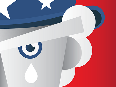 Sad Sam america blue flag patriotic red sam stars uncle white