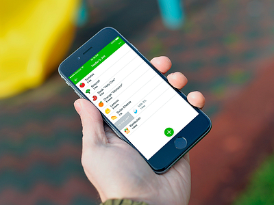 Easy Shop flat ios lists shopping ui ux