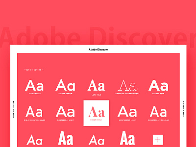 Website Adobe Discover adobe app font responsive tool type typography web