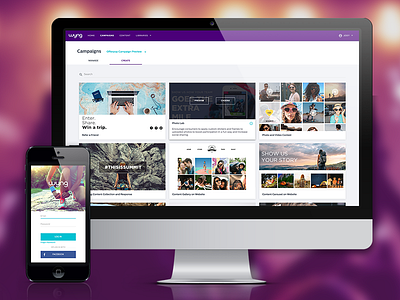 Marketing Platform ui ux visual design
