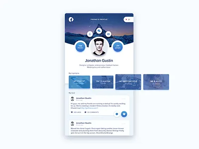 Social Media app redesign app facebook ios media redesign social ui ux