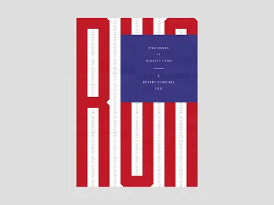 Forrest Gump Poster design film forrest gump movie poster type typographic typography