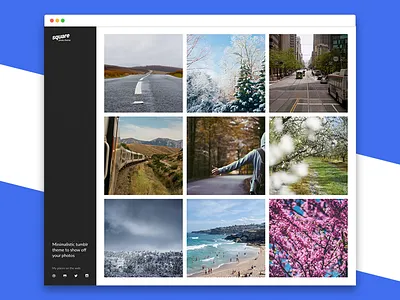 Square Theme - Tumblr clean minimal minimalistic photo photography portfolio square theme tumblr