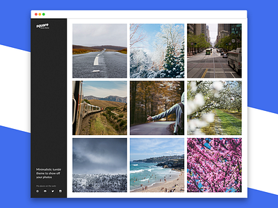 Square Theme - Tumblr clean minimal minimalistic photo photography portfolio square theme tumblr