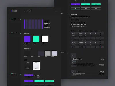 10Clouds UI Styleguide 10clouds bachanek colors columns gird kamil kit styleguide typography ui