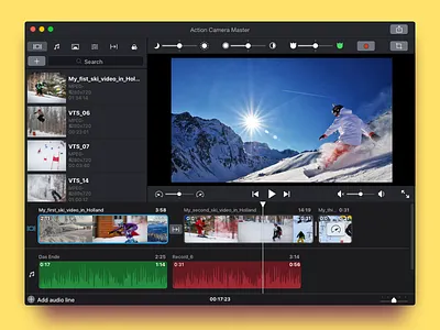 Video Edit App app camera dark edit interface osx screen ui ux video