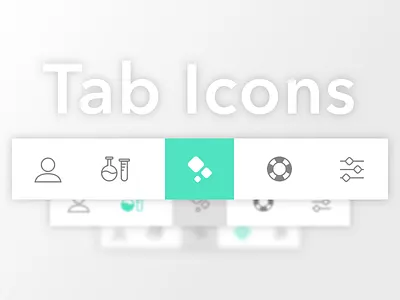 Tab Icons - GoFire iOS App cannabis elegant health healthcare icons ios light medical science settings support thin