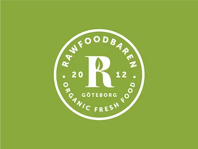 Rawfoodbaren bar food identity lettermark logo monogram organic r raw restaurant symbol