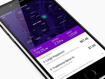 Dropza 🍕 app delivery drone fff hire ios pizza trump ui ux