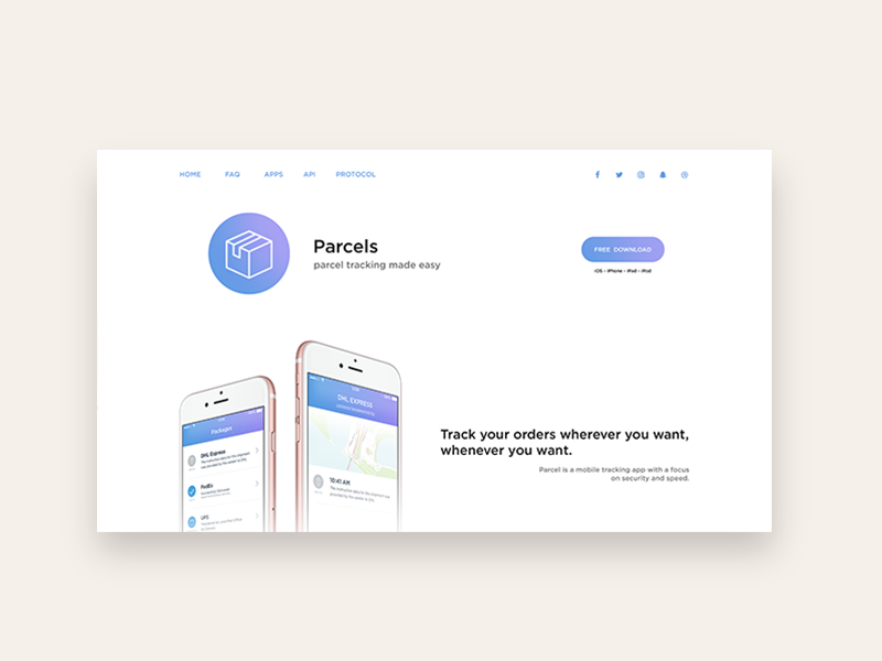 Example of Landing Page