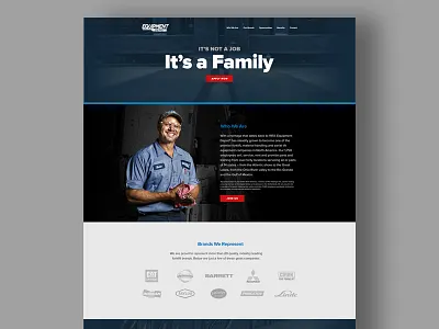 Equipment Depot Careers Landing Page art direction digital design equipment depot landing page ui user interface ux visual design web design