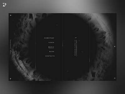 IGOR TSARENKO. Menu black glitch music plyuto portfolio site ui video web website white zipl