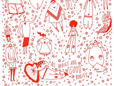 All bodies Sketch different drawing lettering linework