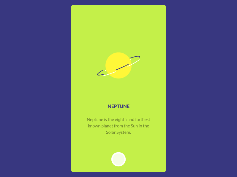 Screen Transition app gooey interaction page transition planet screen transition slide space ukraine