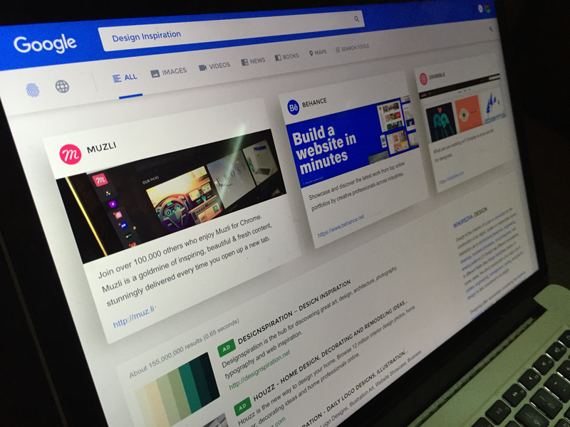 Example of Google Redesign