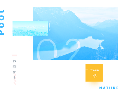 pool clean color typography web