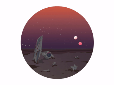 Force Awakens design gif illustration motion star wars the force awakens