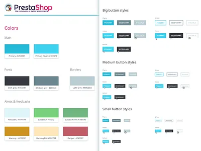 UI Kit Back Office PrestaShop 1.7 back office design guidelines guidelines prestashop style guide ui ui kit uikit ux