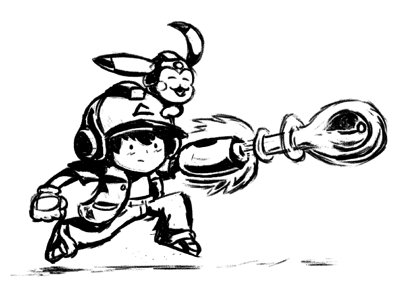 MegaMash animation ash ketchum games gif illustrator megaman photoshop pikachu pokemon sketch timelapse