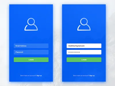 Simple App Login android app input ios itsekhtiar login minimal mobile sign simple ui user