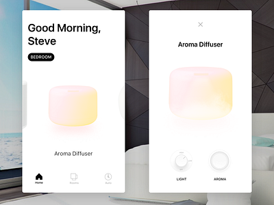 Homekit button clean homekit light modern prototype sketch smoke toggle ui