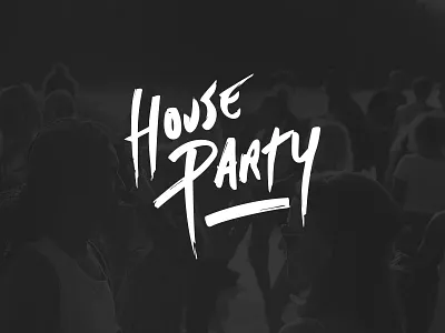 House Party branding canada design house party identity logotype mark modern party toronto typography