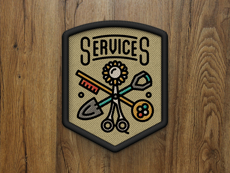 Denver's Best Stuff! All Six Patches - 5280 Magazine 5280 magazine best of denver editorial halftone def illustration monoline patch