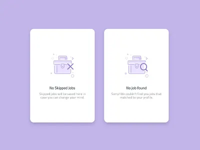 Empty State: Jobinder app askdziner creative dribbble shot empty empty state error illustration ios job