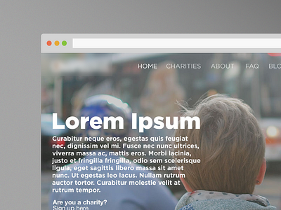 Charity Donation Homepage app charity donations home landing