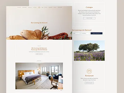 São Lourenço do Barrocal button clean design mockups photography professional ui ux web