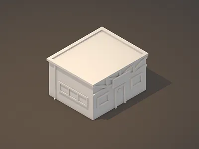 Moe's bar c4d cinema 4d low poly lowpoly model render simpsons