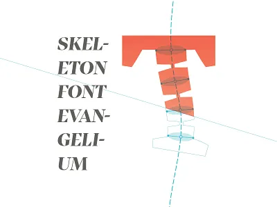 Skeleton Font Evangelium lettering skeleton font skeleton type design typeface typography