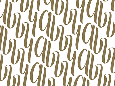 Abby abby baby lettering script