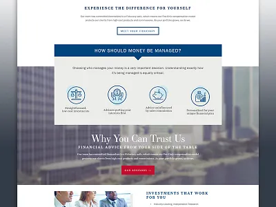 LBA Wealth Management Home Page Detail branding design detail home homepage management page sub brand wealth web web design website