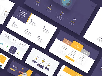 Delibarry-pages clean delivery homepage icon landing page page ui uideisgn ux web webdesign website