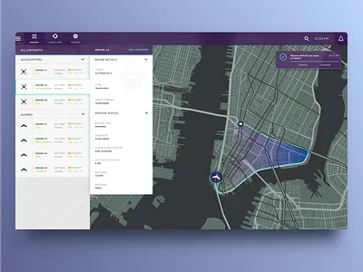 Drone fleet dashboard control dashboard drone fleet flight map mission operations pilot plane radar status