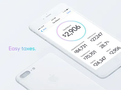 Tax App clean design product design san francisco simple tax return ui user interface ux