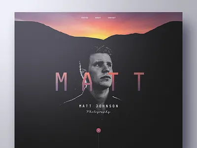 Matt Johnson Photography bootstrap creative exploration layout photographer photography template typography unsplash web design webdesign website