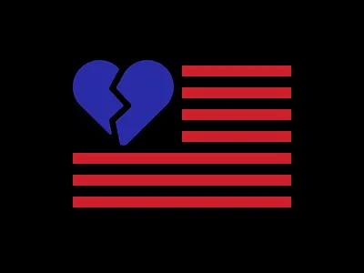 Heartbreak America activism america election emoji flag icon icons politics usa