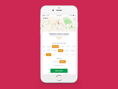 Field Reservation App app application booking design field flat ios reservation sport system ui ux