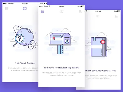 Empty State For Exchanging Number Apps apps call contacts empty states icon illustration not found number phone sms vector