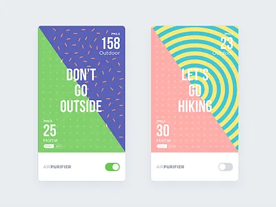 Air purifier App ui concept design air app home ios iphone pollution quality smart sport switch ui weather