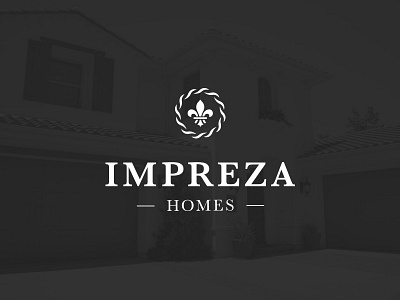 Impreza Homes branding builder canada design homes house identity logo mark modern toronto typography
