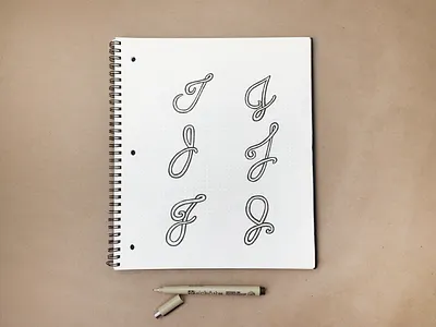 The Perfect "J" branding handdrawn illustration j letterforms letters logo type typography