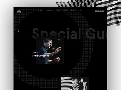 Speakers clean conference events grid layot logo typography ui ux web
