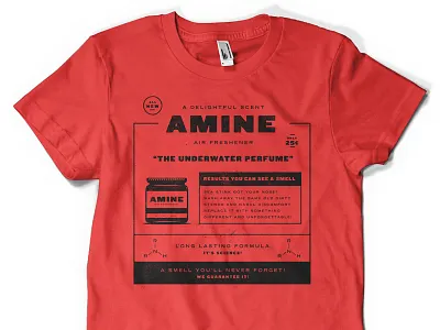 Amine Freshener Tee apparel grit icon jar submarines tee texture tshirt typography vintage